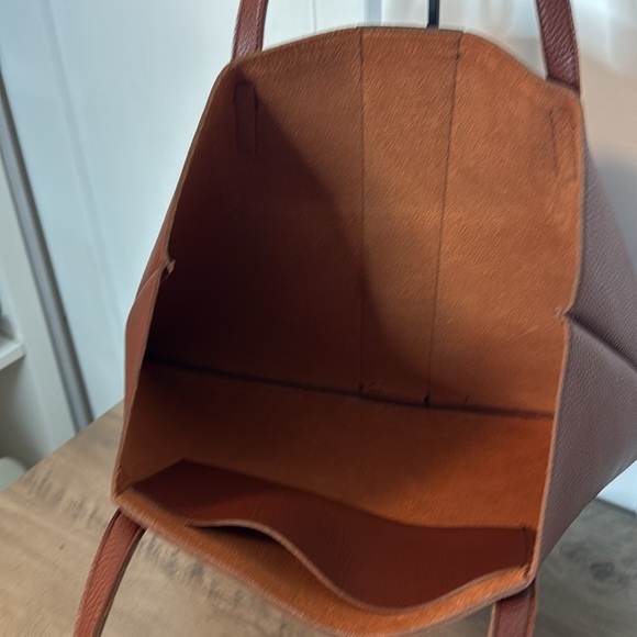 Vince Camuto Rich Brown Faux Leather Tote - Picture 4 of 4